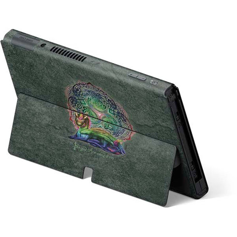 Brigid Ashwood Celtic Dragon Nintendo Switch OLED (2021) Skin